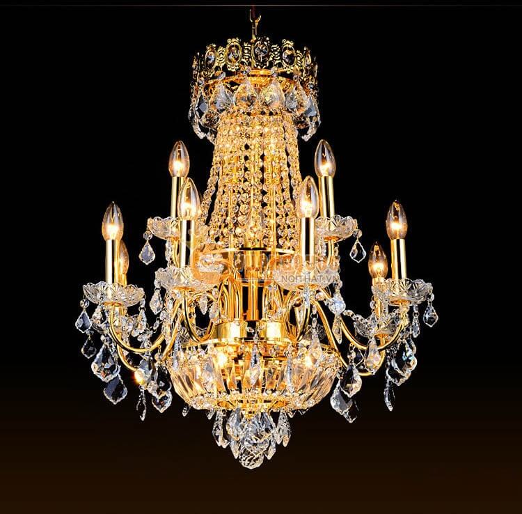 Đèn chùm pha lê phong cách châu âu CM187-13